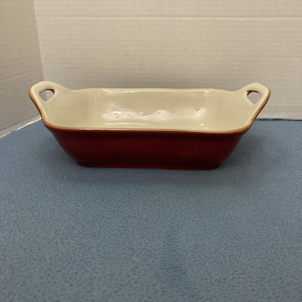 Pier 1 Imports Barca Red 13"x8" Stoneware Lasagna/Casserole Dish w/Handles